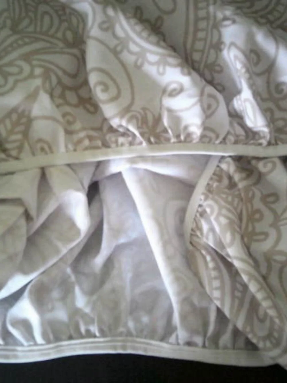 NEW BABY FITTED UNISEX CRIB SHEET TAN & WHITE ABSTRACT DESIGN 👶 BEDDING